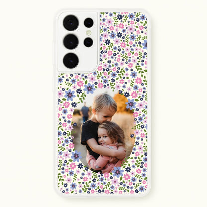 Detailed Flower Pattern - Personalised Mother's Day  - Mother's Day Phone Case for Galaxy S21 Ultra