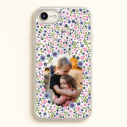 Detailed Flower Pattern - Personalised Mother's Day  - Mother's Day Phone Case for iPhone 6 / 7 / 8 / SE