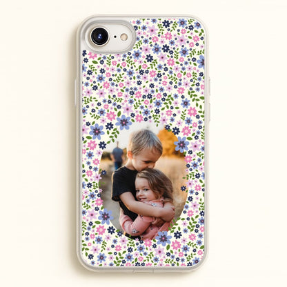 Detailed Flower Pattern - Personalised Mother's Day  - Mother's Day Phone Case for iPhone 6 / 7 / 8 / SE