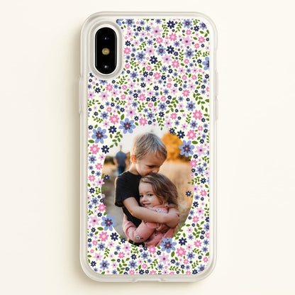 Detailed Flower Pattern - Personalised Mother's Day  - Mother's Day Phone Case for iPhone X / XS