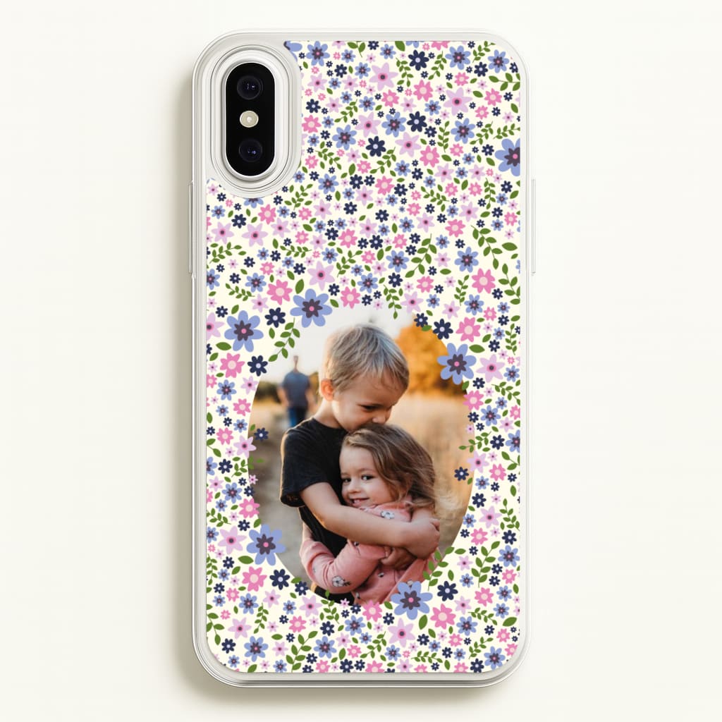 Detailed Flower Pattern - Personalised Mother's Day  - Mother's Day Phone Case for iPhone XS Max