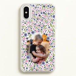 Detailed Flower Pattern - Personalised Mother's Day  - Mother's Day Phone Case for iPhone XS Max