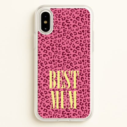 Best Mum Leopard Print  - Mother's Day Phone Case for iPhone X / XS