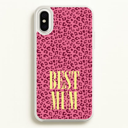 Best Mum Leopard Print  - Mother's Day Phone Case for iPhone XS Max