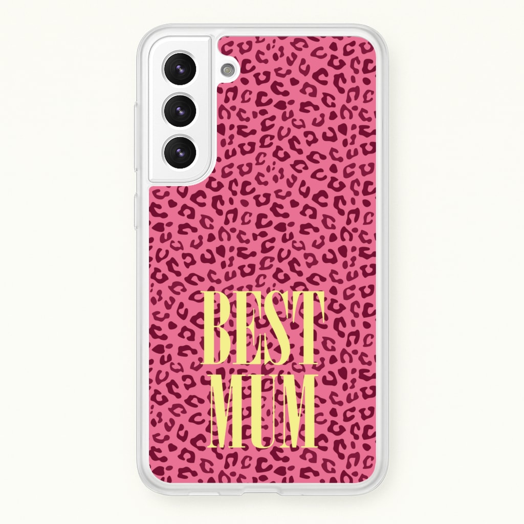 Best Mum Leopard Print  - Mother's Day Phone Case for Galaxy S22