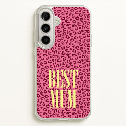 Best Mum Leopard Print  - Mother's Day Phone Case for Galaxy A56