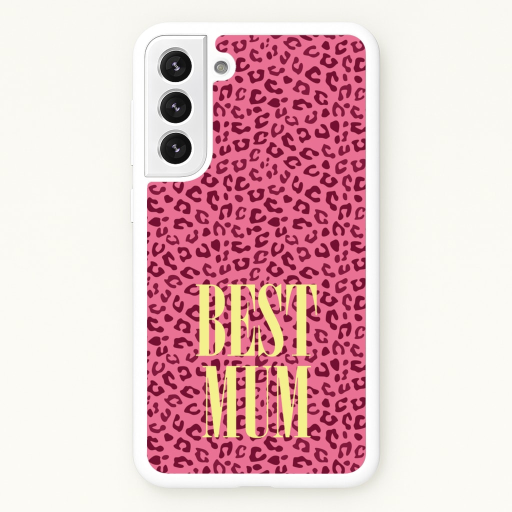 Best Mum Leopard Print  - Mother's Day Phone Case for Galaxy S22 Plus