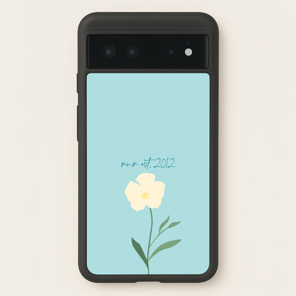 Baby Blue Mum Est  - Mother's Day Phone Case for Google Pixel 6