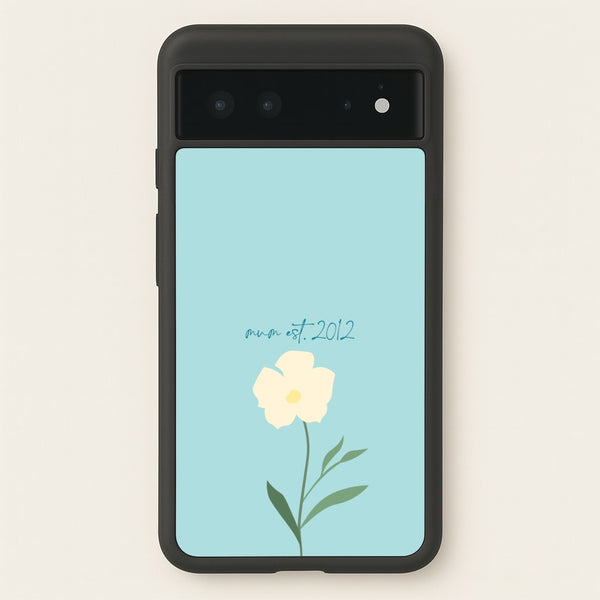 Baby Blue Mum Est  - Mother's Day Phone Case for Google Pixel 6