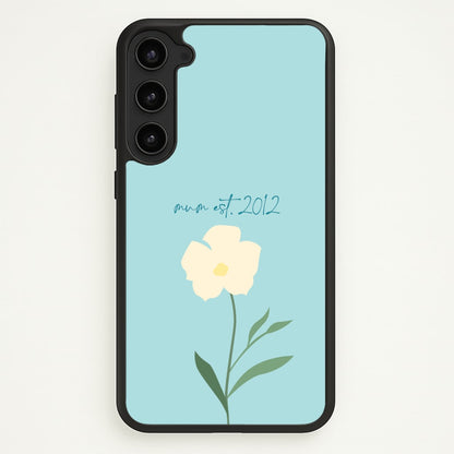 Baby Blue Mum Est  - Mother's Day Phone Case for Galaxy S23 Plus