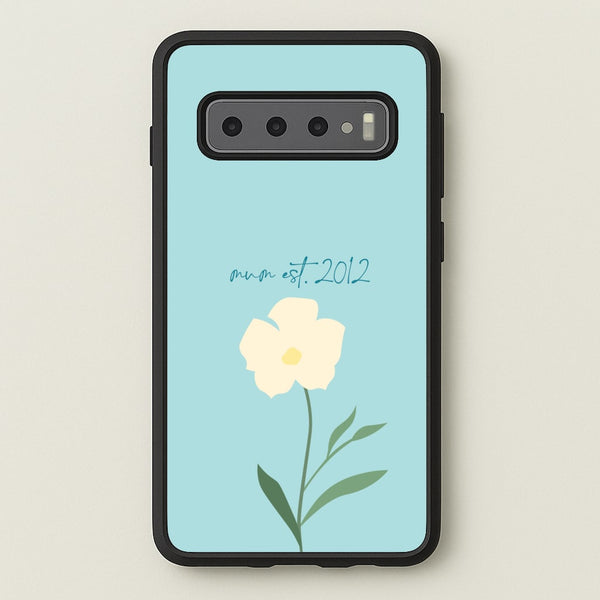 Baby Blue Mum Est  - Mother's Day Phone Case for Galaxy S10