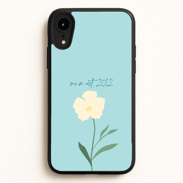 Baby Blue Mum Est  - Mother's Day Phone Case for iPhone XR