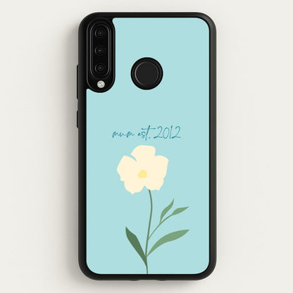 Baby Blue Mum Est  - Mother's Day Phone Case for Huawei P30 Lite