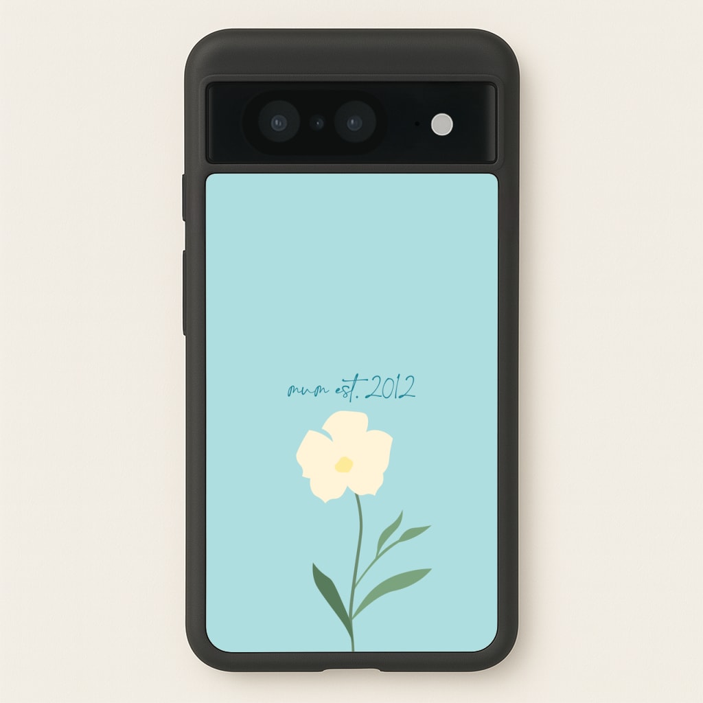 Baby Blue Mum Est  - Mother's Day Phone Case for Google Pixel 8