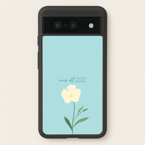 Baby Blue Mum Est  - Mother's Day Phone Case for Google Pixel 8