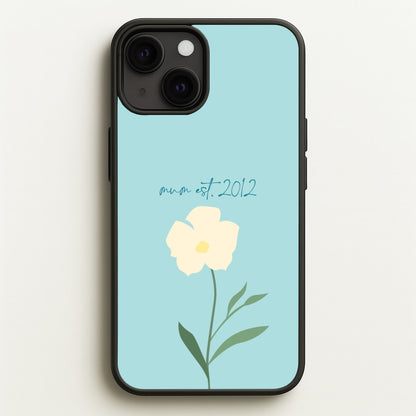 Baby Blue Mum Est  - Mother's Day Phone Case for iPhone 13 Mini