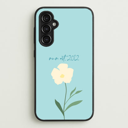 Baby Blue Mum Est  - Mother's Day Phone Case for Galaxy A14