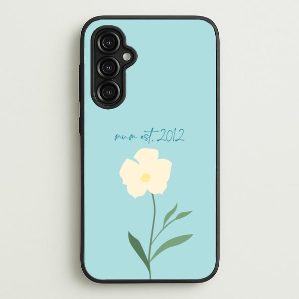Baby Blue Mum Est  - Mother's Day Phone Case for Galaxy A14