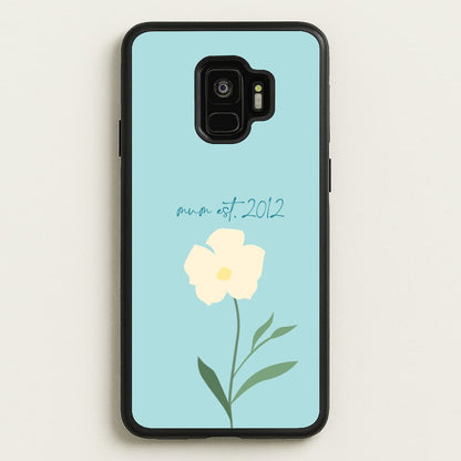 Baby Blue Mum Est  - Mother's Day Phone Case for Galaxy S9