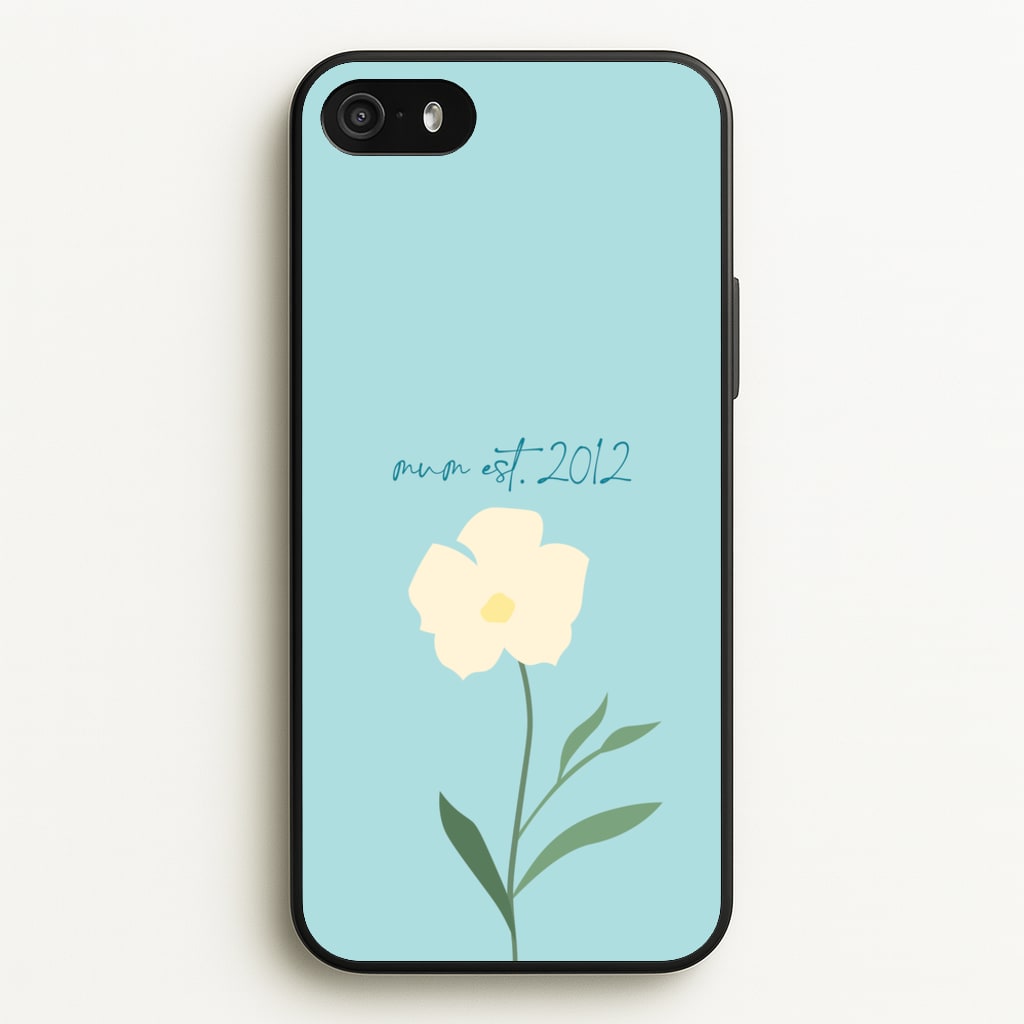Baby Blue Mum Est  - Mother's Day Phone Case for iPhone 5 / 5s / SE 2016