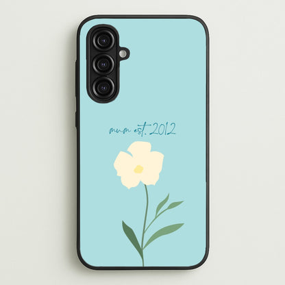 Baby Blue Mum Est  - Mother's Day Phone Case for Galaxy A16