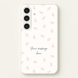 Floral Personalised Message  - Mother's Day Phone Case for Galaxy S25