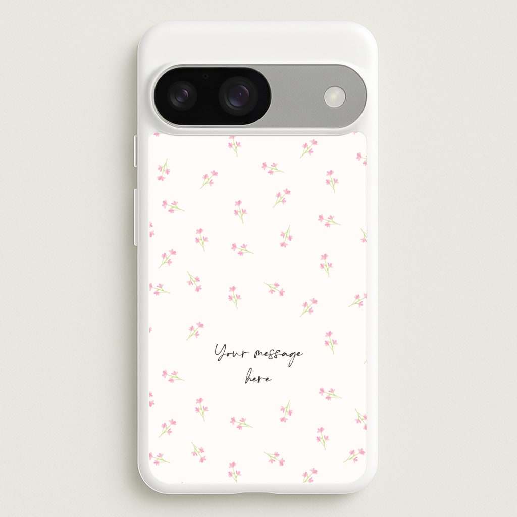 Floral Personalised Message  - Mother's Day Phone Case for Google Pixel 9 / 9 Pro
