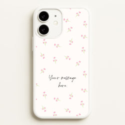 Floral Personalised Message  - Mother's Day Phone Case for iPhone 11