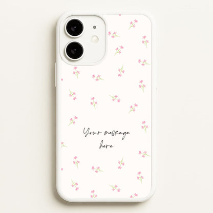 Floral Personalised Message  - Mother's Day Phone Case for iPhone 11