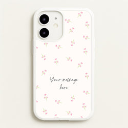 Floral Personalised Message  - Mother's Day Phone Case for iPhone 12 / 12 Pro