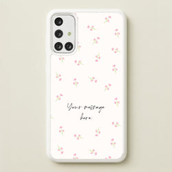 Floral Personalised Message  - Mother's Day Phone Case for Galaxy A71