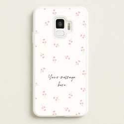 Floral Personalised Message  - Mother's Day Phone Case for Galaxy S9