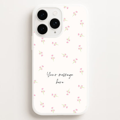 Floral Personalised Message  - Mother's Day Phone Case for iPhone 11 Pro