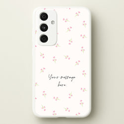 Floral Personalised Message  - Mother's Day Phone Case for Galaxy A55
