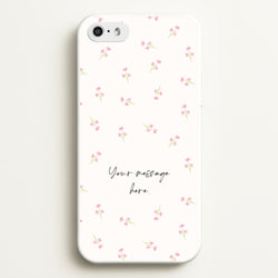 Floral Personalised Message  - Mother's Day Phone Case for iPhone 5 / 5s / SE 2016