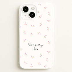 Floral Personalised Message  - Mother's Day Phone Case for iPhone 13 Mini