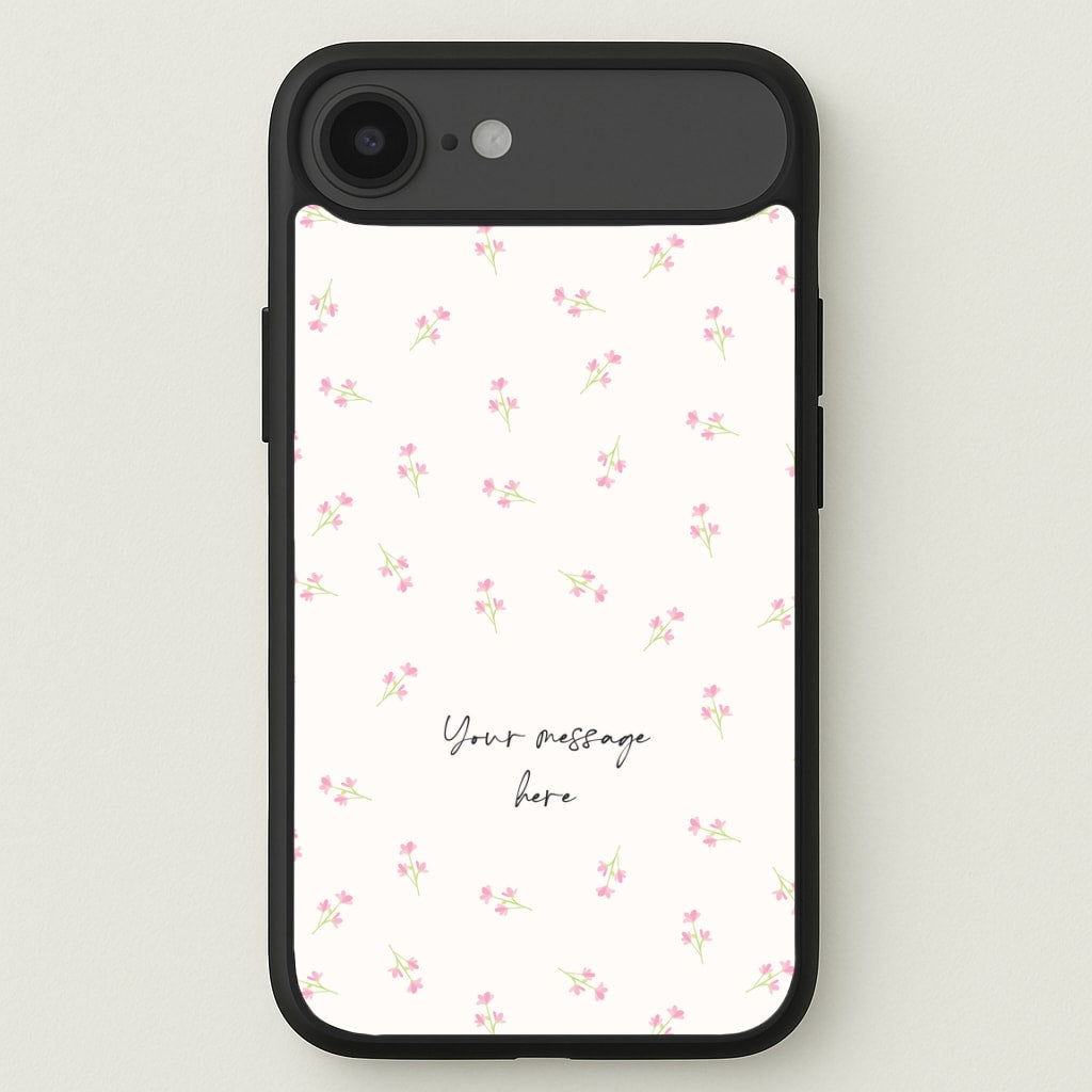 Floral Personalised Message Phone Case for iPhone 17 Air