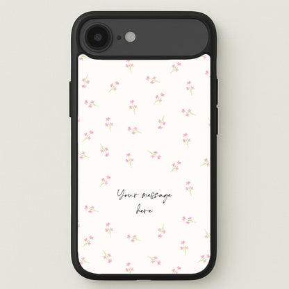 Floral Personalised Message Phone Case for iPhone 17 Air