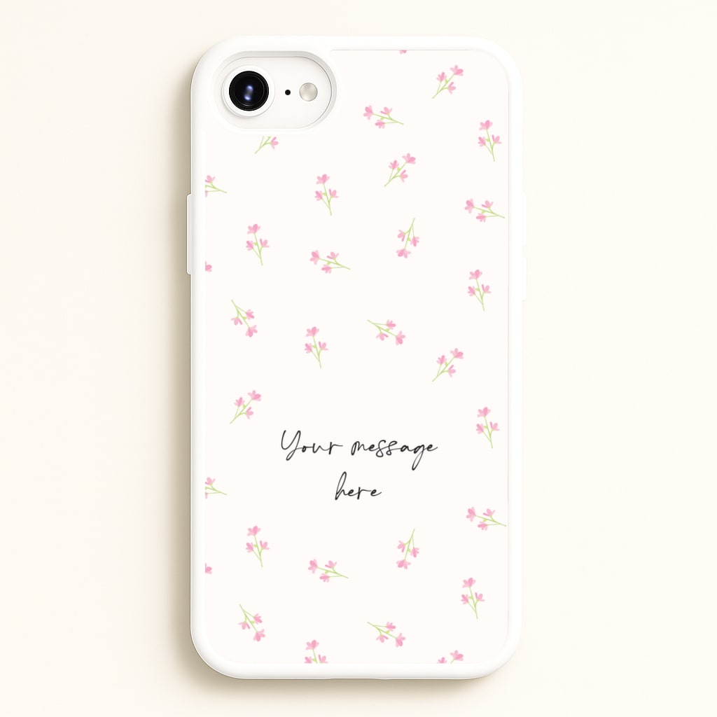 Floral Personalised Message  - Mother's Day Phone Case for iPhone 6 Plus / 7 Plus / 8 Plus