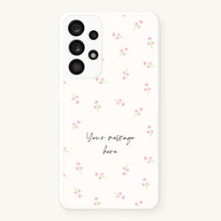 Floral Personalised Message  - Mother's Day Phone Case for Galaxy A53