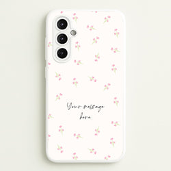 Floral Personalised Message  - Mother's Day Phone Case for Galaxy A14