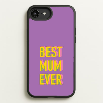 Geometric Best Mum Ever  - Mother's Day Phone Case for iPhone 6 Plus / 7 Plus / 8 Plus