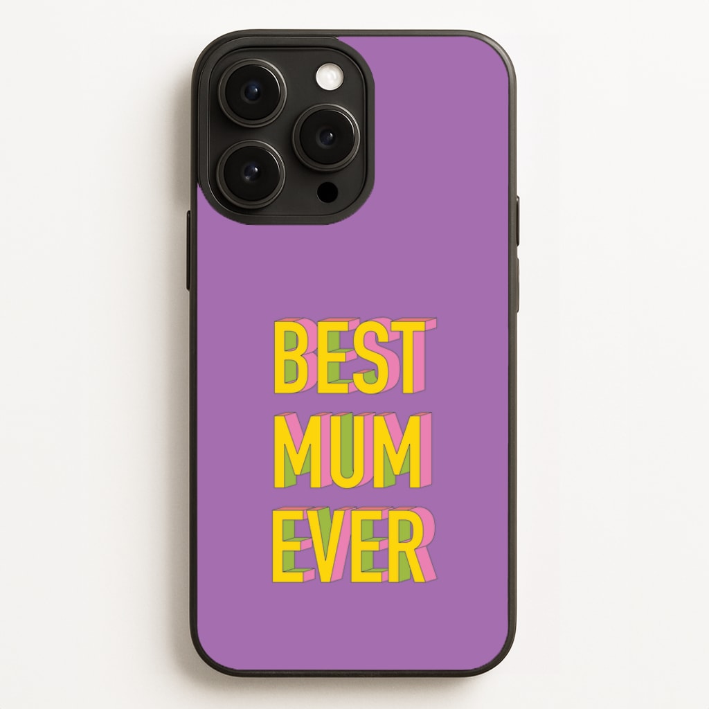 Geometric Best Mum Ever  - Mother's Day Phone Case for iPhone 12 Pro Max