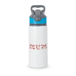 Floral Varsity Mum Active Water Bottle - Blue