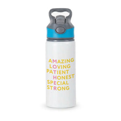 Mother Anagram Active Water Bottle - Blue