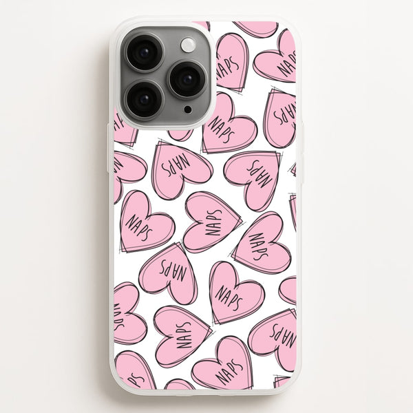 Nap Hearts, Tumblr Inspired  -  Phone Case for iPhone 16 Pro Max