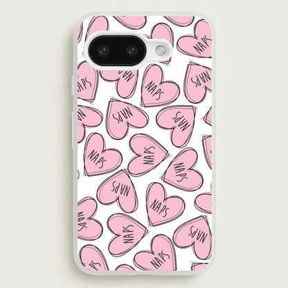 Nap Hearts, Tumblr Inspired  -  Phone Case for Google Pixel 9a
