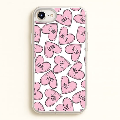 Nap Hearts, Tumblr Inspired  -  Phone Case for iPhone 6 / 7 / 8 / SE
