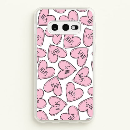 Nap Hearts, Tumblr Inspired  -  Phone Case for Galaxy S10e