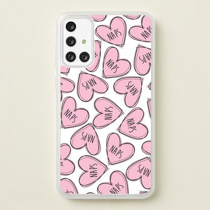Nap Hearts, Tumblr Inspired  -  Phone Case for Galaxy A71